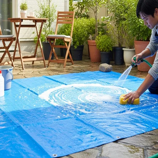 how to clean waterproof tarpaulin