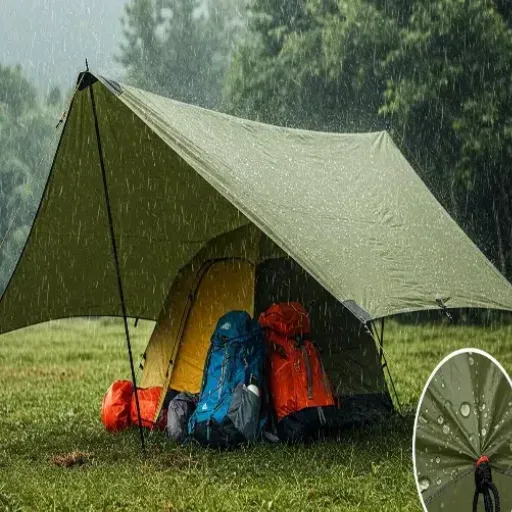 Define the lot for tarpaulin inspection sampling